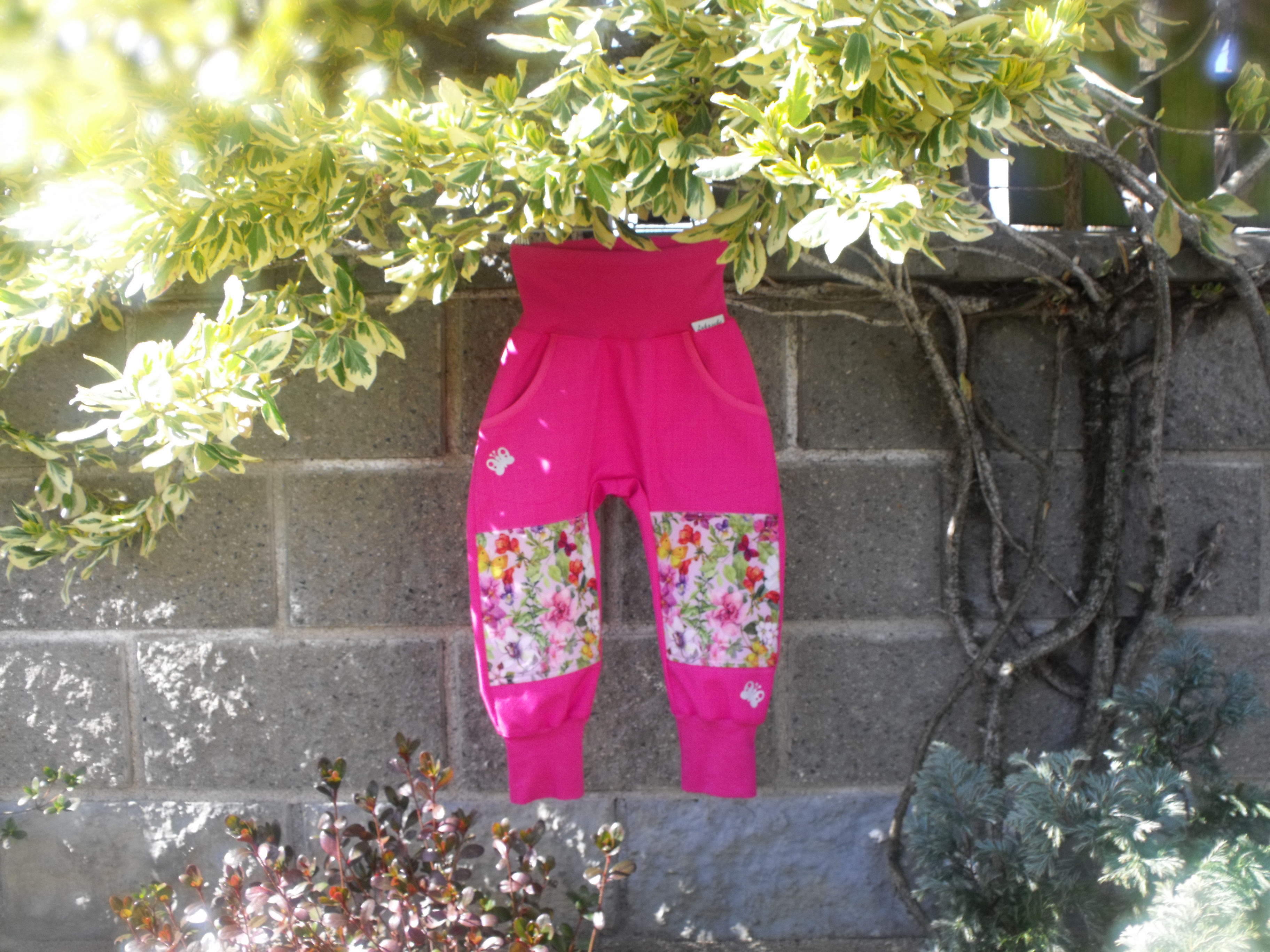 Softshellové kalhoty - Srdíčkové - růžové
